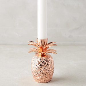 NWOT Anthro Pineapple Candle Holders - Set of 2